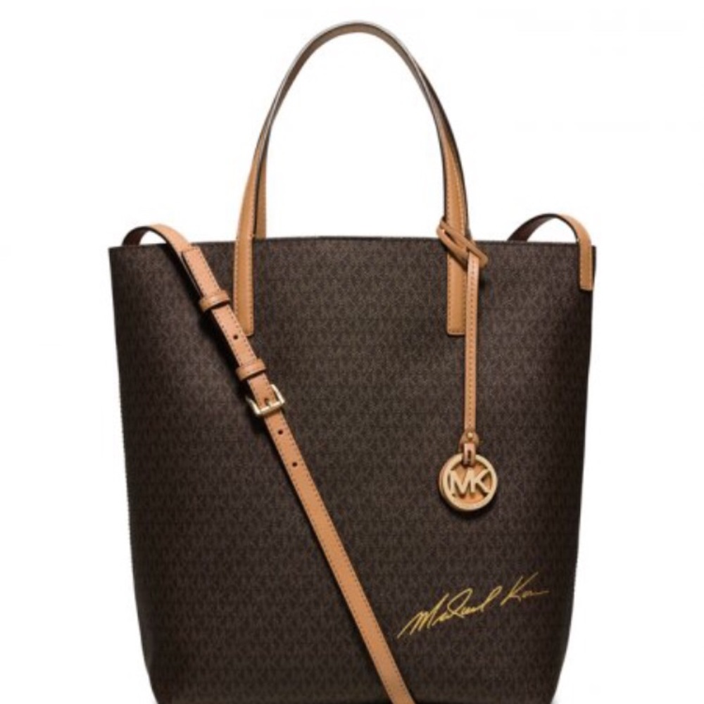 Michael Kors signature logo convertible tote